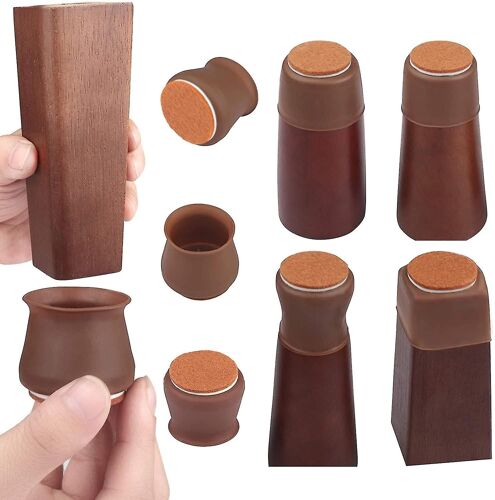 Silicone Chair Leg Caps 32 Pcs Protecteurs De Jambes De Chaise Pour Planchers De Bois Franc