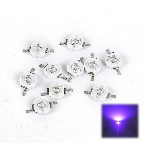 10pcs 3w Led Light Bulbs Lamp Uv Light Chips 395nm Led Ultraviolet Lights