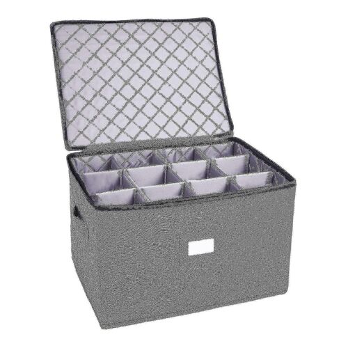 Wine Glass Storage Holds 12 Wine Glasses Or Wine Foldable Storage Box Can Also Be Used Compatible Clothing Shlm