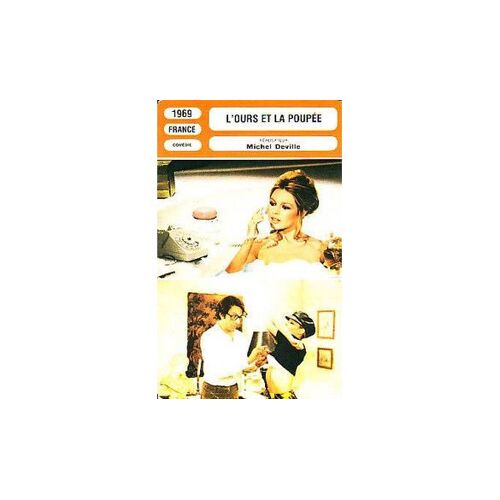 Fiche Monsieur Cinéma Film" L'ours Et La Poupée" Brigitte Bardot