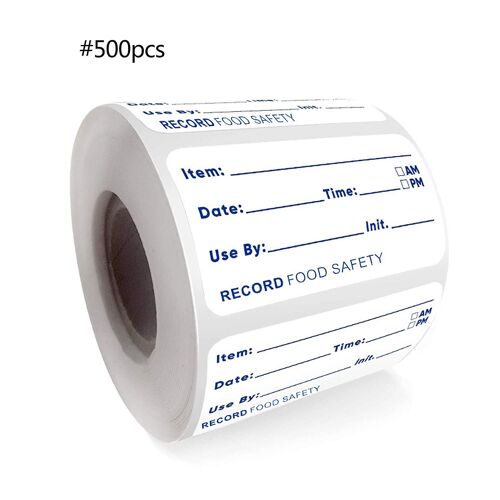 500pcs Dissolvable Food Labels Dissolvable Food Stickers Food Safety Storage