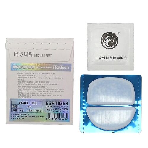 Esports Tiger Gaming Mouse Feet Mouse Sticker pour VAXEE XE Mouse Ice Version