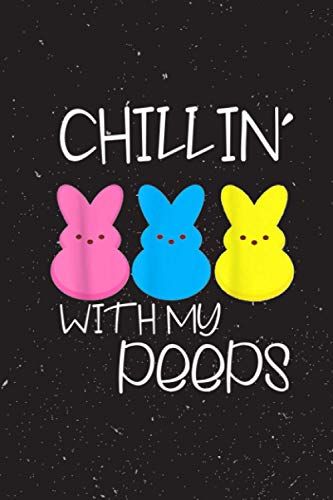 Body Progress Tracker - Funny Chillin With My Peeps Boys Men Easter Bunny