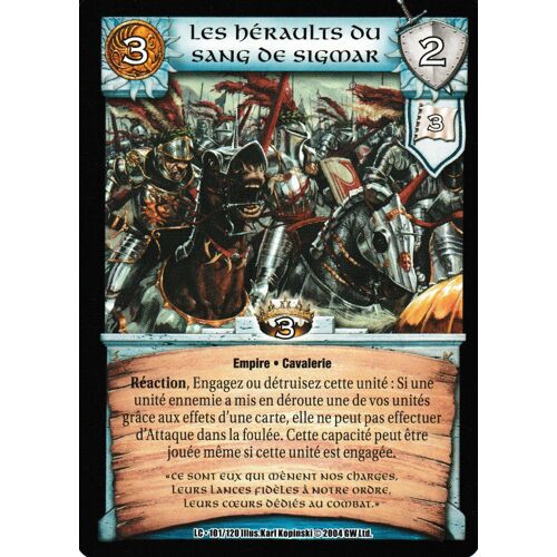 Warcry - Les Héraults Du Sang De Sigmar 101/120 (Legions Of Chaos) Français