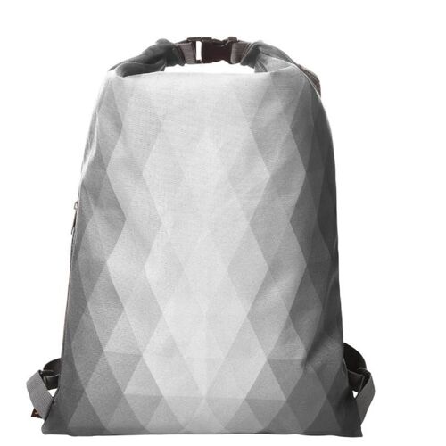 Sac à dos à motifs losanges - 1815000 - gris clair