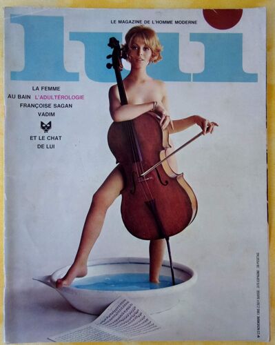 Lui 023 Novembre 1965 Bmc Francoise Sagan Roger Vadim Photo Giacobetti Gitty Hosoe Erotic Vintage Aslan 1965