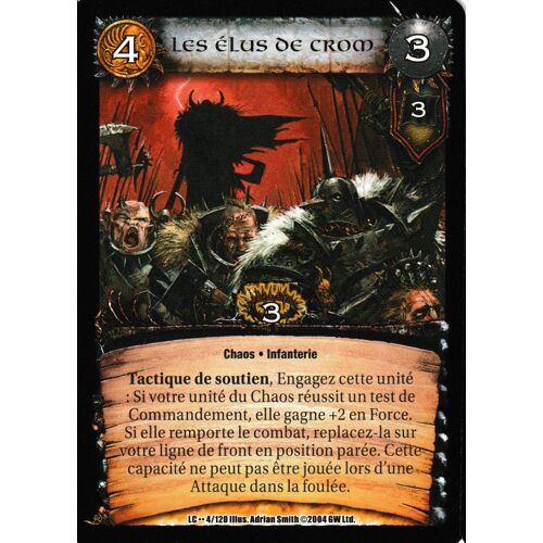 Warcry - Les Élus De Crom 4/120 (Legions Of Chaos) Français