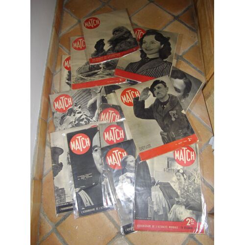 Lot De 18 Revues Match, 1938,1939,1940