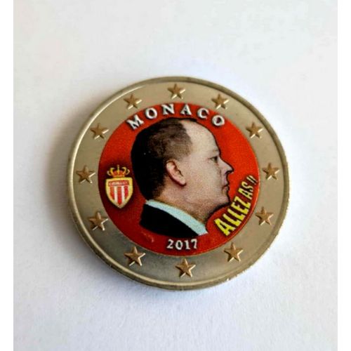 Monaco 2017 - 2 Euros De La Serie - Version Couleur - Colored Color In Farbe Colorati
