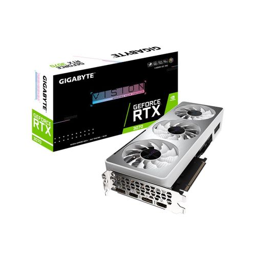 Gigabyte GeForce RTX 3070 VISION OC 8G (rev. 2.0) - Carte graphique - GF RTX 3070 - 8 Go GDDR6 - PCIe 4.0 - 2 x HDMI, 2 x DisplayPort