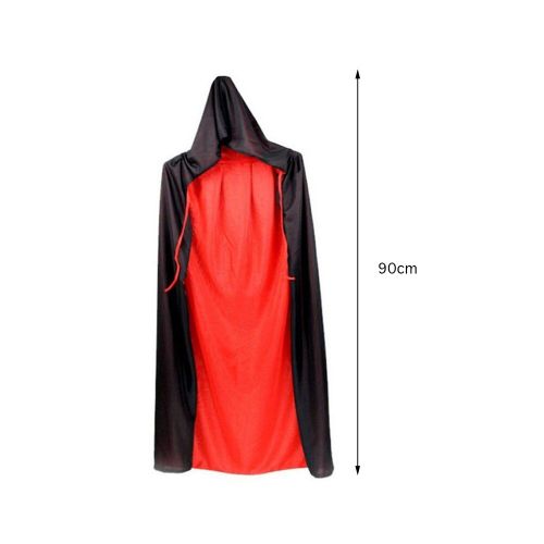 Cape De Vampire Rouge Et Noire Pour Enfants, Costume De Carnaval, Cape Longue, Rôle Du Diable, Effrayant, Pour Halloween