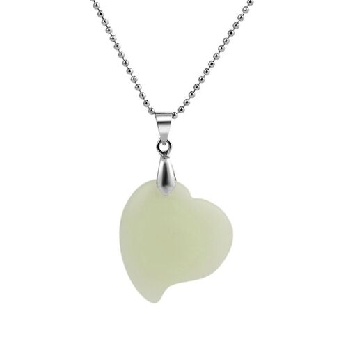 Vert Lumineux Pierre Naturelle Pendentif Géométrique Pendentif Collier Mode Bijoux Cadeau