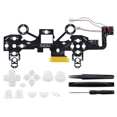Pour Contrôleur De Jeu Sans Fil Led Lumière Couleur Modifiée Carte Électroluminescente