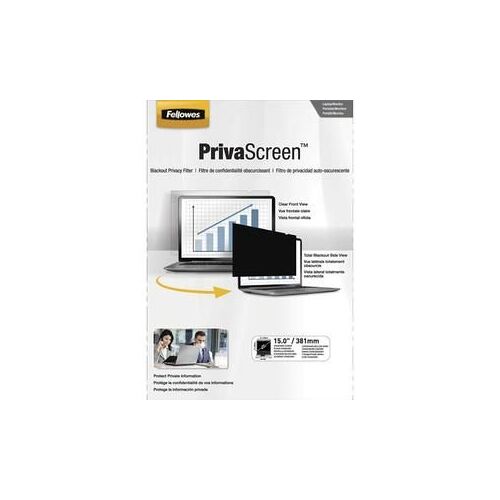 FELLOWES Filtre de confidentialité PrivaScreen 15'' (4/3) pour ordinateurs fixes et portables 4800101