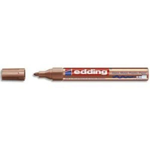 Edding Marqueur Peinture Encre Permanente Laquée Cuivre Pour Toutes Surfaces, Pointe Moyenne