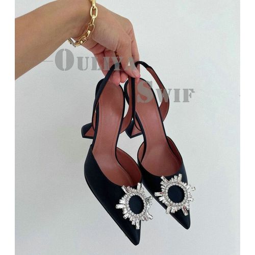 Chaussures Sandales De Fête Gros Tournesol Pour Femmesescarpins Talons Hautschaussures De Créateur Pointueschaussure De Mariage Talons Aiguilles Sexyété