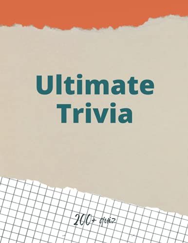 The Ultimate Trivia Study Guide: The Ultimate Quiz Show Study Guide! 8.5" X 11"