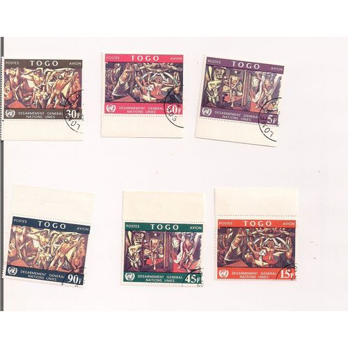 Togo- Série De 6 Timbres Oblitérés- Désarmement Général Nations Unies