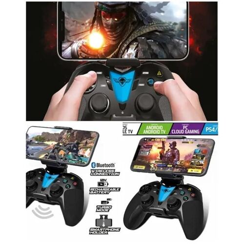 Manette de jeu - Predator - SANS FIL Bluetooth - Compatible PC PS4 Android IOS - Multiplateforme - Noir