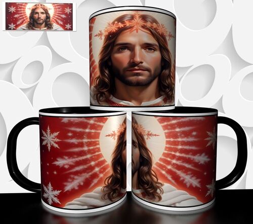 Mug Tasse À Café - Mug Illustration Jesus Christ Ange Marie Christianisme 2912