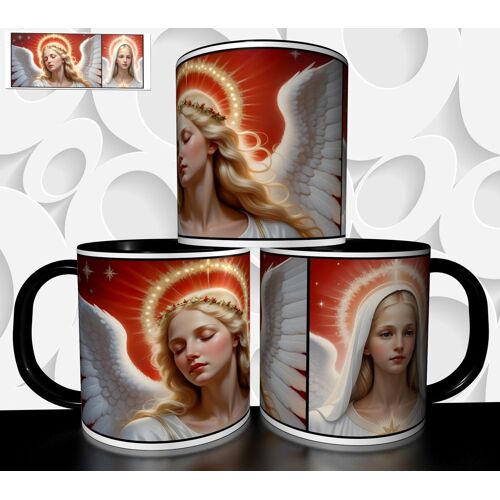 Mug Tasse À Café - Mug Illustration Jesus Christ Ange Marie Christianisme 2909
