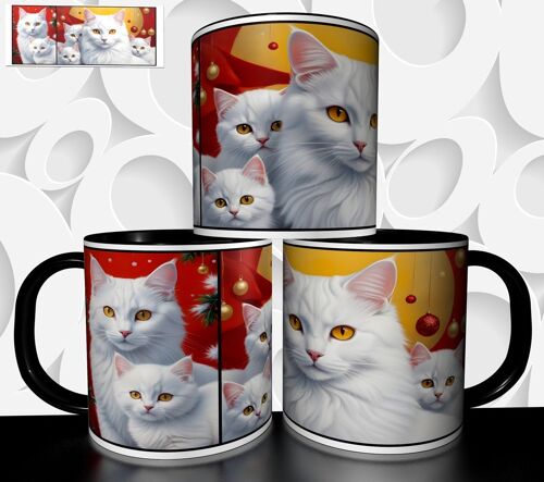 Mug Tasse À Café - Mug De Noel Chat 2927