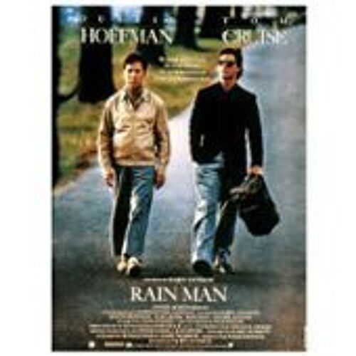 Rain Man - Dustin Hoffman - Tom Cruise - Barry Levinson - Affiche De Cinéma Pliée 60x40 Cm