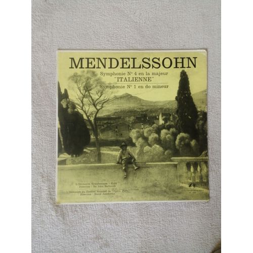 Mendelssohn Symphonie N4 En La Majeur "Italienne" Symphonie N1 En Do Mineur