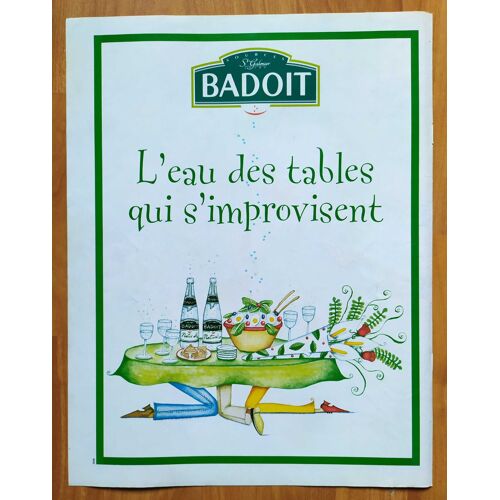 Publicité Papier - Eau Minérale Badoit De 1998