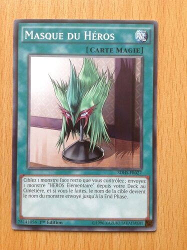 Masque Du Héros - Yu-Gi-Oh! - Sdsh-Fr027