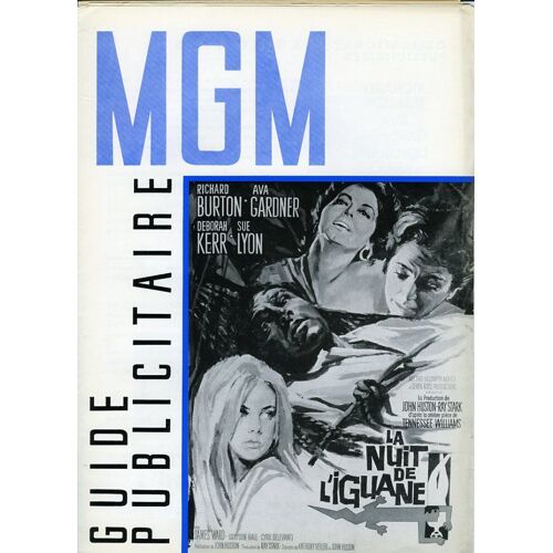 La Nuit De L'iguane, Synopsis Dépliant, John Huston, Avec Richard Burton, Ava Gardner, Deborah Kerr