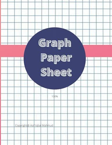 Graph Paper Sheet: 8.5 X 11 Inches Math Sulution 5x5 Graph Paper Notebook 120 Pages