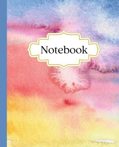 Colorful Watercolor Notebook. Watercolor Print Notebook For Taking Notes And Writing: Colorful Watercolor Notebook For Note Writing, Journaling Or Planning