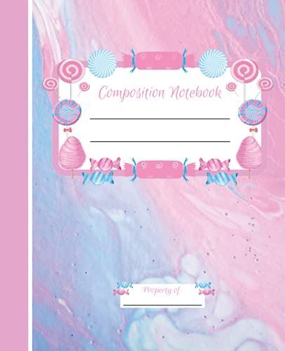 Candy Composition Notebook: Pastel Abstract Candy Composition Notebook | Notes | Writing Practice | Diary | Journal | Girly Teen Tween | Summer | Back To School