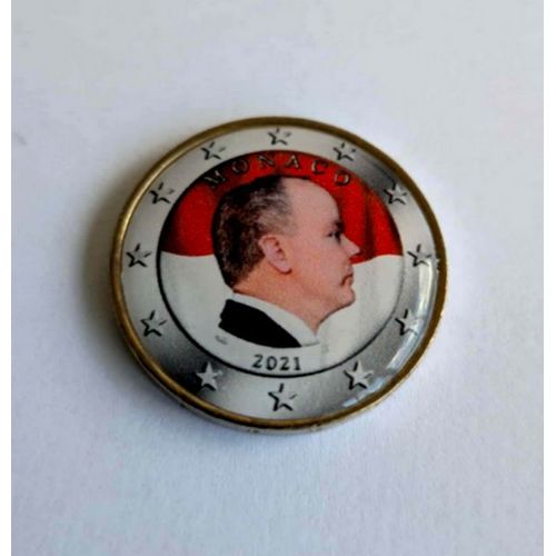 Monaco 2021 - 2 Euros De La Serie - Domee - Version Couleur - Colored Color In Farbe Colorati