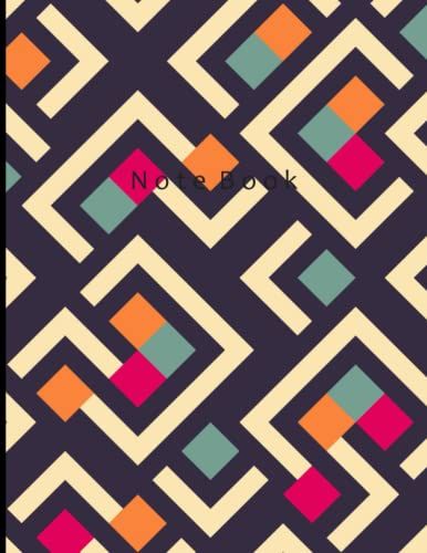 Notebook: Geometric Pattern Notebook/Journal Unruled Unlined No Lined Gift For Boy Men