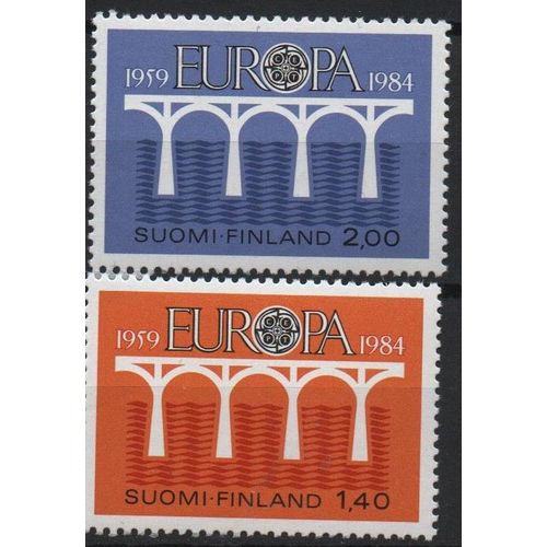 Finlande Timbres Europa 1984 Les Ponts