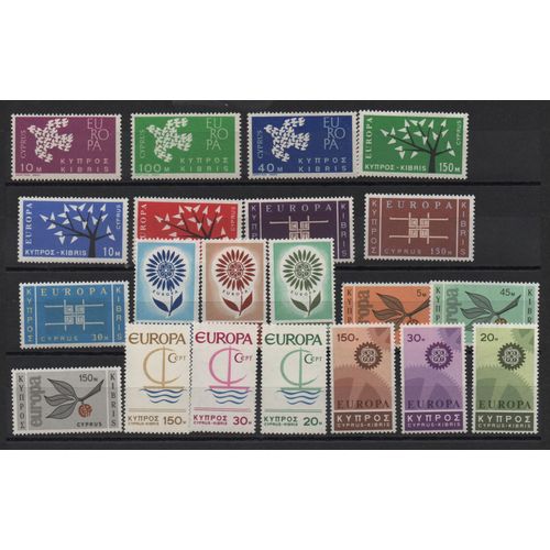Chypre Timbres Europa 1961 À 1970