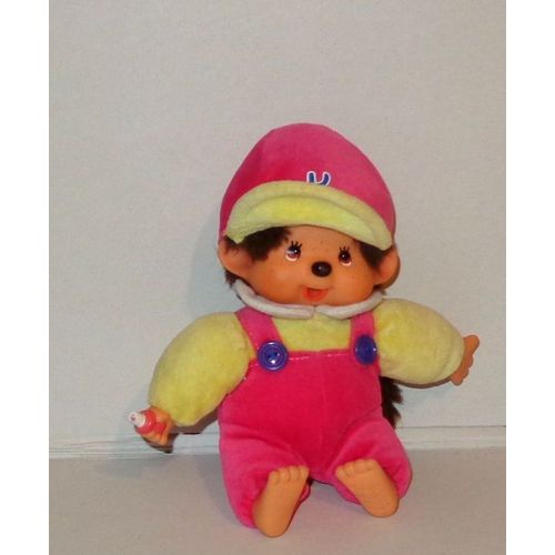Kiki Bébé Fille Avec Casquette Et Pouet Pouet Au Ventre Peluche Doudou Ajena Kiki Le Vrai 18cm