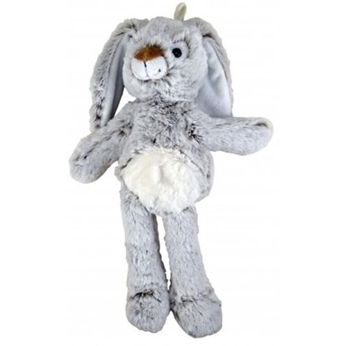 Rodadou Lapin Gris Et Blanc Doudou 35 Cm