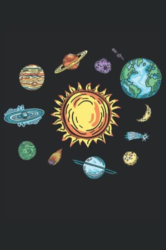 Weltall Planetensystem Planet Asteroid Weltraum: Notizbuch 120 Seiten Liniertes Papier Handliches Format (15,24 × 22,86 Cm Entspricht Ungefähr Din A5)