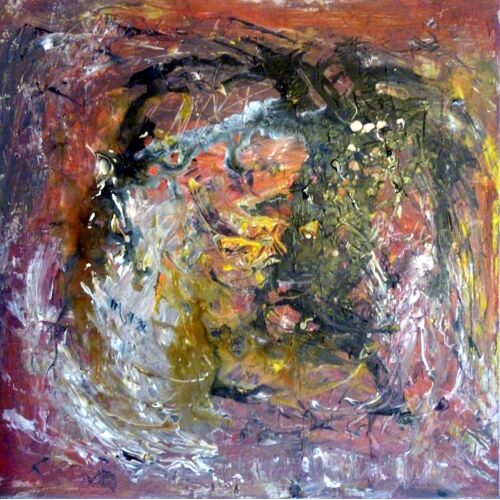 Peint Main. Acrylique. Un Portrait Abstrait. Collection Fév 2015