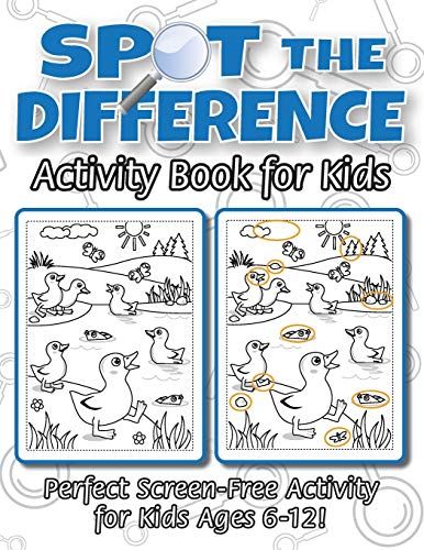 Spot The Difference Activity Book For Kids