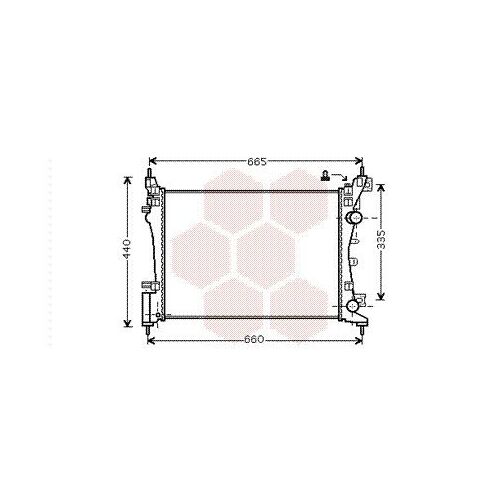 Radiateur Moteur Pour Opel Corsa D Version : 1.0 / 1.2 / 1.4 De 2006 À 2015