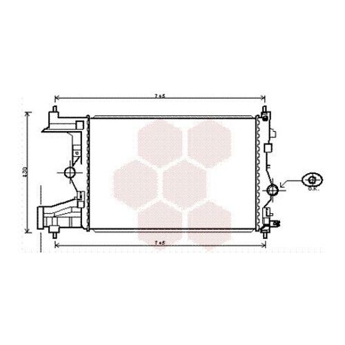 Radiateur Moteur Pour Opel Astra J Version : 1.3 Cdti (Turbo Diesel) De Oct 2009 À 2015