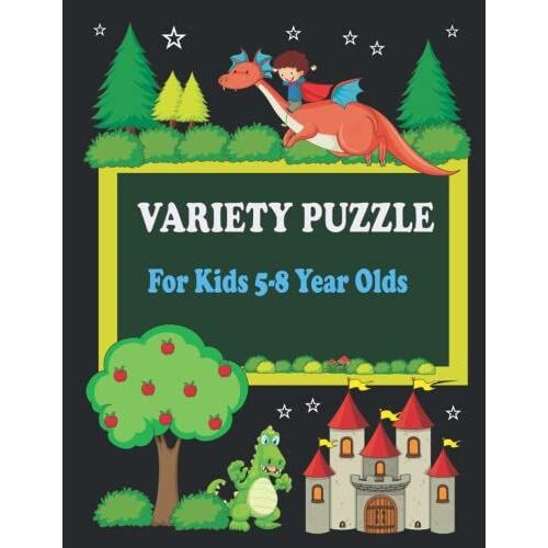 Variety Puzzle For Kids 5-8 Year Old's: Mixed Smart Games | Workbook For Children ( Sudoku, Maze & Nurikabe )