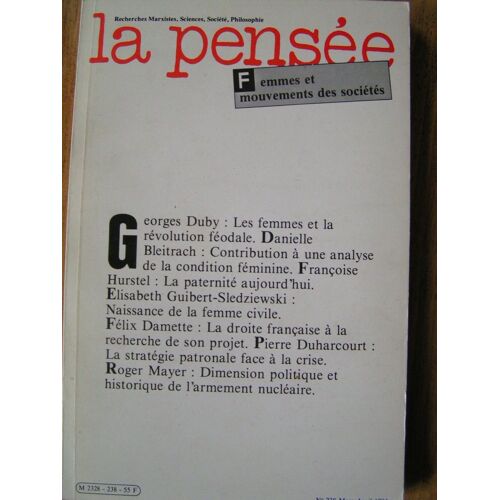 La Pensée 238