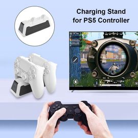 Chargeur Rapide Double Contrôleur Pour Station De Jeux 5 Ps5, Accessoire De Machine Électronique, Joystick, Station D'alimentation