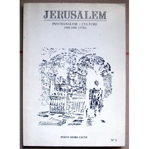 Jerusalem - Psychanaltse/Culture -1989-1990 (5750)