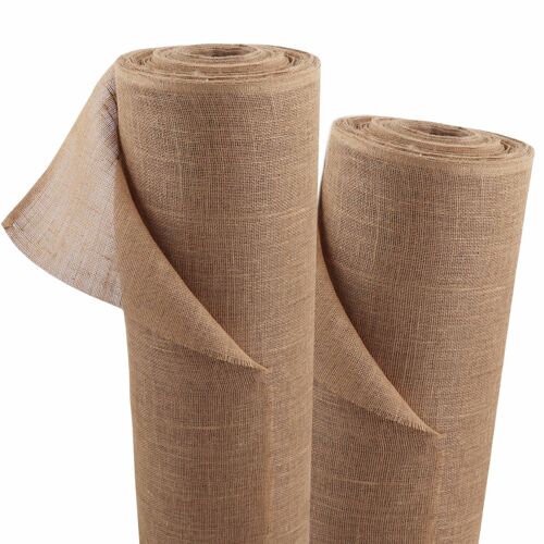 25m X 1m Tissu De Jute 215g/M² Tapis De Jute Jute De Jardin Tissu De Jute Toile De Jute Ruban De Jute
